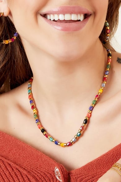 Kolye kristal çok renkli Multi Crystal h5 Resim3
